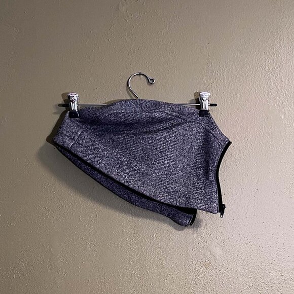 Jones New York Gray Herringbone Zip-Up Coat with Hood – M - Picture 3 of 4